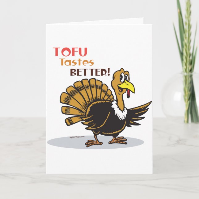 Tofu Thanksgiving Holiday Card (Front)