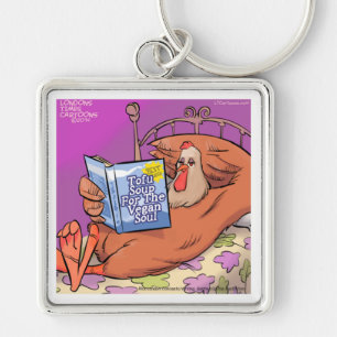 Tofu Vegan Soul Funny Key Ring