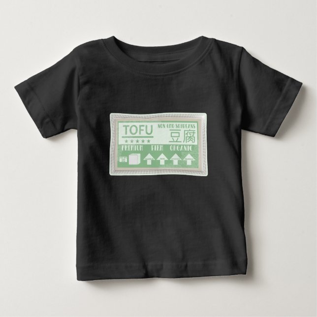 Tofu Vegan Vegetarian food Baby T-Shirt (Front)