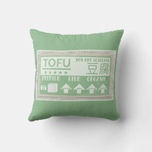 Tofu Vegan Vegetarian food Cushion