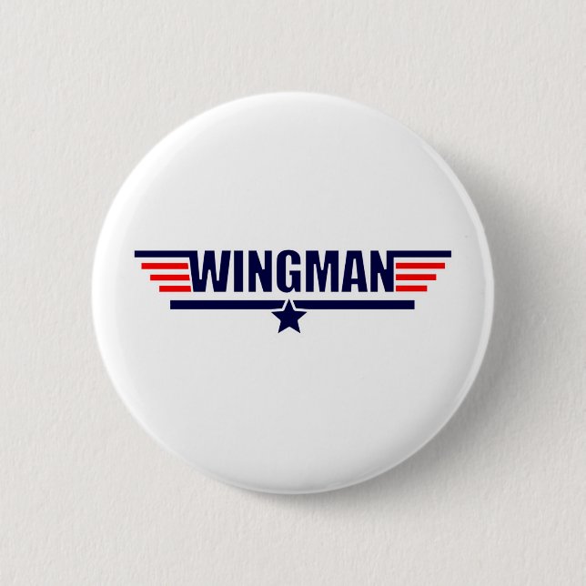 Tog Gun Wingman 6 Cm Round Badge (Front)