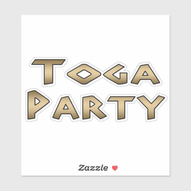Toga Party Sticker (Sheet)