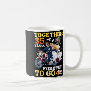 Together 35 Years Forever To Go 35th Wedding Coffee Mug