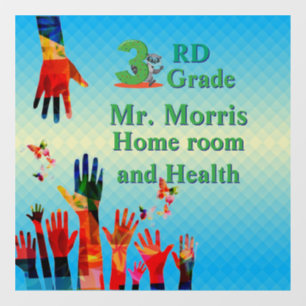 Together 3rd Grade School Room Window Cling