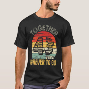 Together 43 Years Forever To Go Married Husband Wi T-Shirt