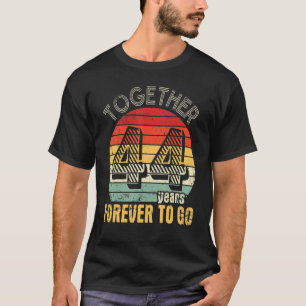 Together 44 Years Forever To Go Married Husband Wi T-Shirt