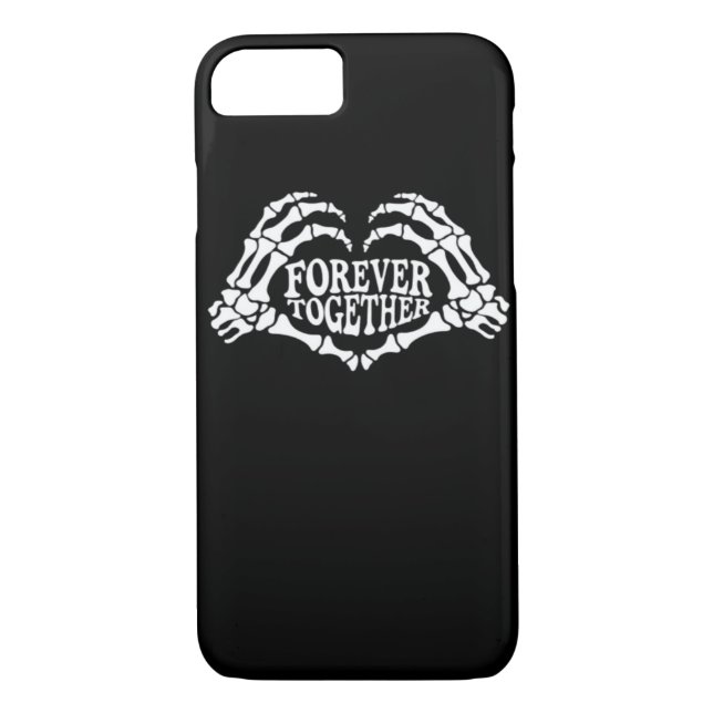 Together A Heart Made Of Skeleton Hands Classic Case-Mate iPhone Case (Back)