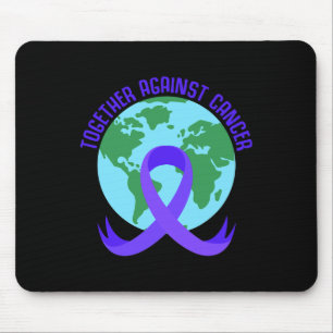 Together Against Cancer Saying For World Cancer Da Mouse Pad