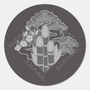 together an auspicious grouping classic round sticker