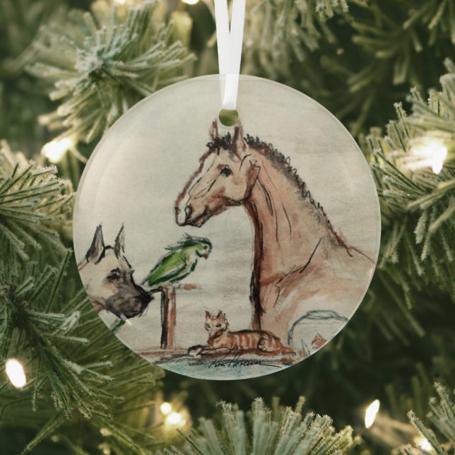 Together by Hevener Glass Tree Decoration (Insitu)