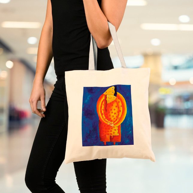 Together Contemporary Art Acrylic Painting Tote Bag (Creator Uploaded)