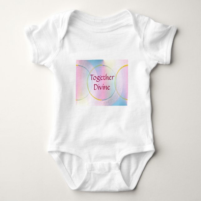 Together Divine Positive Affirmation Baby Bodysuit (Front)