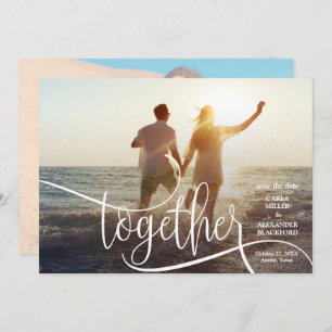 TOGETHER Elegant Photo Wedding Save The Date