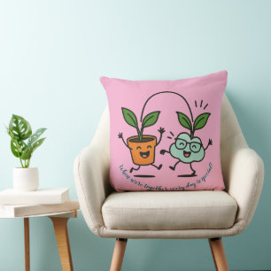 Together Every Day Is Special Cute Plant Pillows