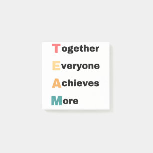 Together Everyone Achieves More 2 Post-it Notes