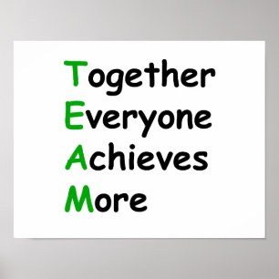 together everyone achieves more poster