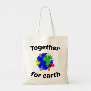 together for earth tote bag