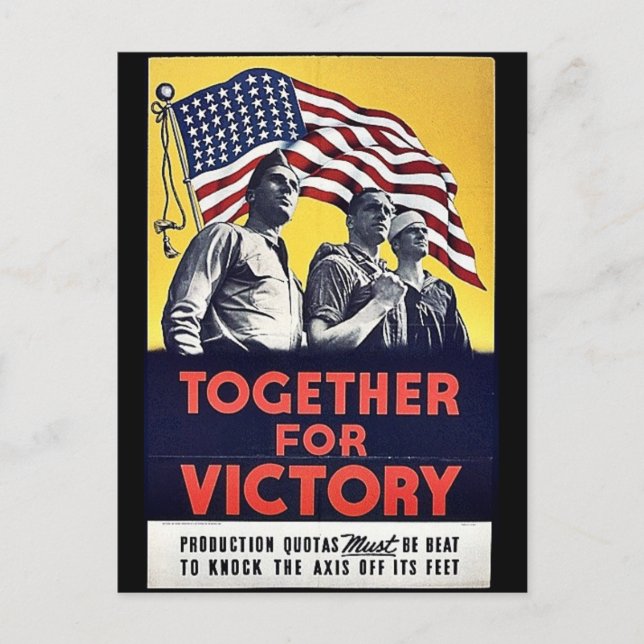 Together For Victory Postcard (Front)
