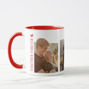 TOGETHER FOREVER   3 PHOTOS VALENTINE'S DAY MUG