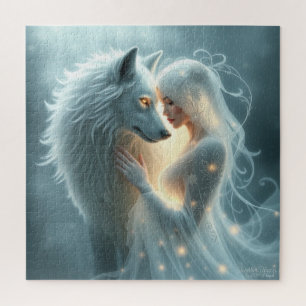Together Forever AI Fantasy Digital Art Print Jigsaw Puzzle