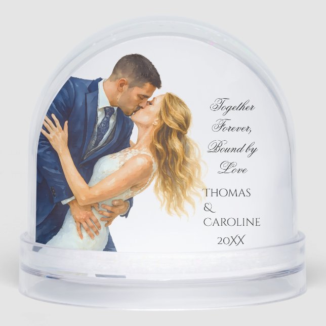 Together Forever Bound by Love Timeless Gift Snowglobe (Front)