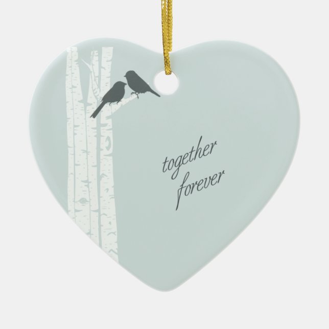 Together Forever Ceramic Tree Decoration (Front)