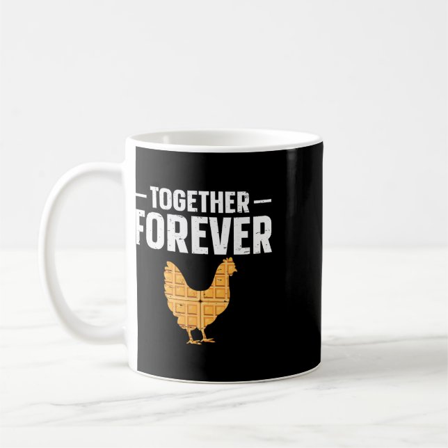 Together Forever Chicken Waffles Design  Coffee Mug (Left)