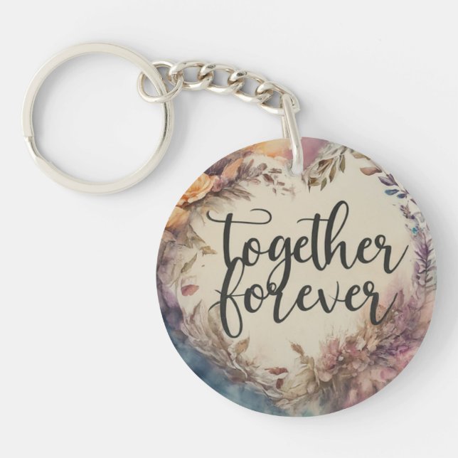 Together Forever Circle Keychain (Front)