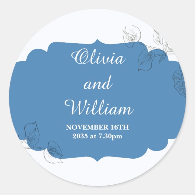 Together Forever Classic Round Sticker (Front)