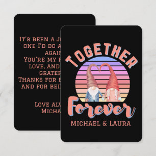 Together Forever Gnome Couple Card