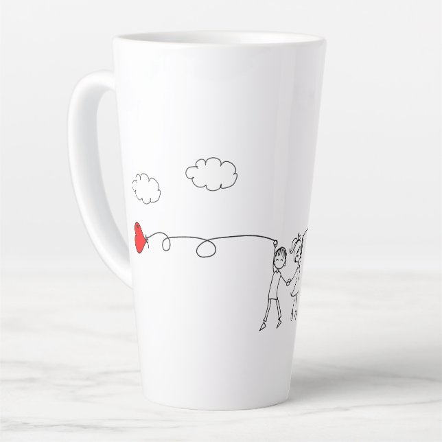 Together forever! latte mug (Left Angle)