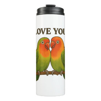 Together Forever Lovebirds Thermal Tumbler