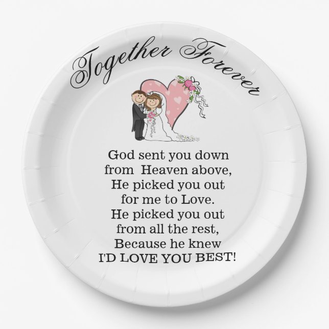Together Forever Paper Plate (Front)