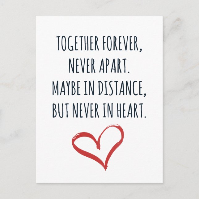 Together Forever Postcard (Front)