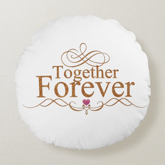 Together Forever Round Cushion (Front)