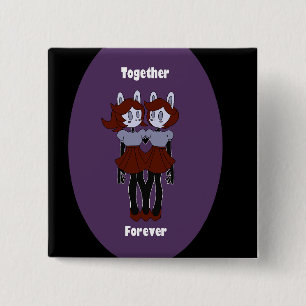 " Together Forever " Square Pin