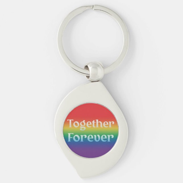 Together Forever Swirl Keychain (Front)
