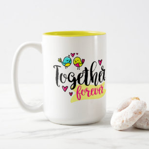 Together Forever Two-Tone Coffee Mug