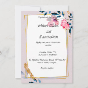 Together forever wedding invitation
