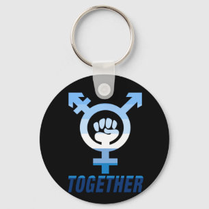 Together - Gay MLM colours Key Ring