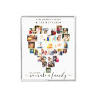 Together Heart Shaped Photo Collage Personalised