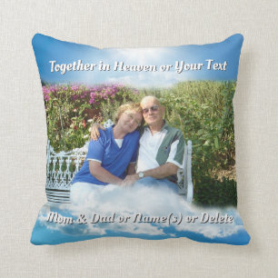 Together in Heaven, Memorial Gifts Loss of Parents Cushion
