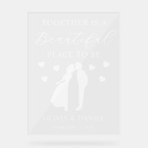 Together is a Beautiful Place to Be Custom Wedding