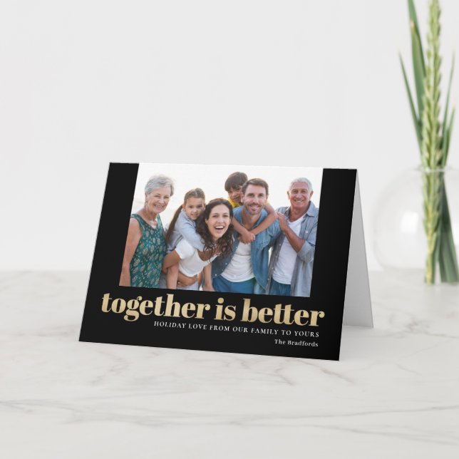 Together Is Better Folded Holiday Card (Front)