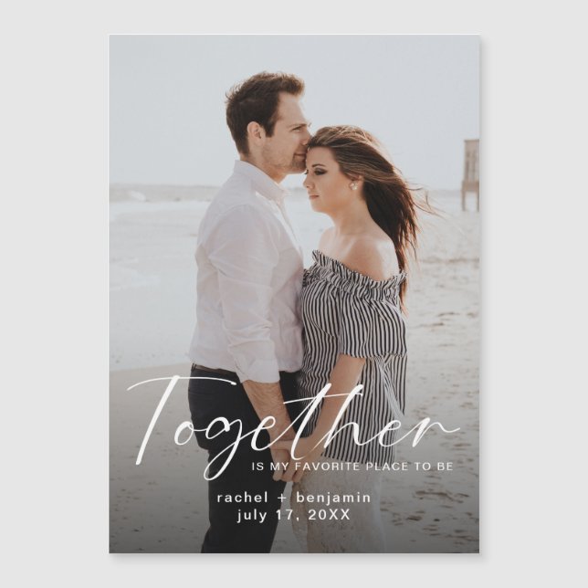 Together is my Favorite Place Photo Engagement  (Front)