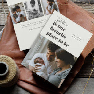 Together is our favourite place 4 Photo Holiday Card