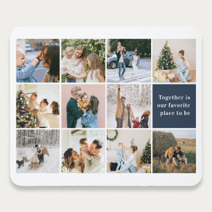 Together Is Our Favourite Place Photo Collage Mouse Pad