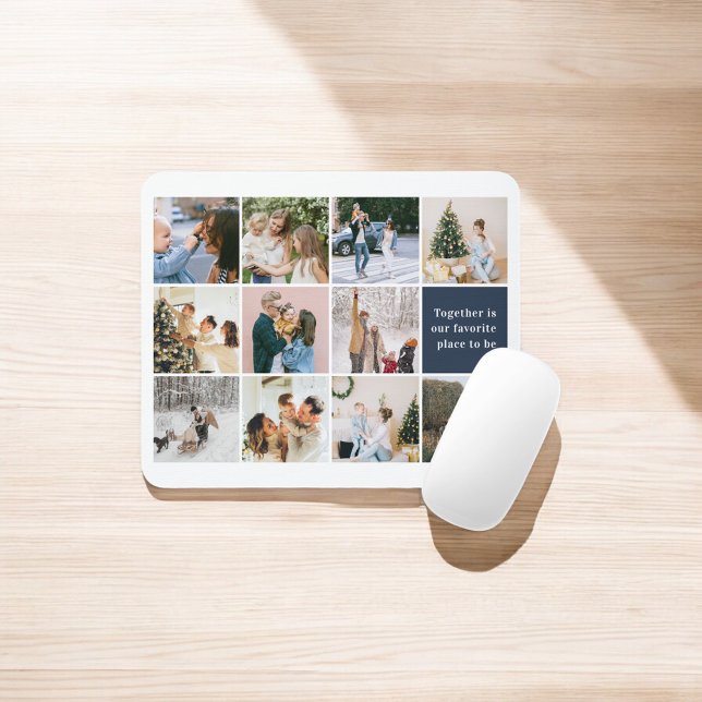 Together Is Our Favourite Place Photo Collage Mouse Pad (Creator Uploaded)