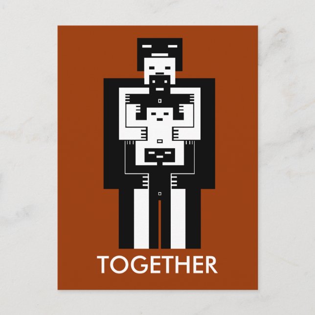 Together love will get us through postcard (Front)