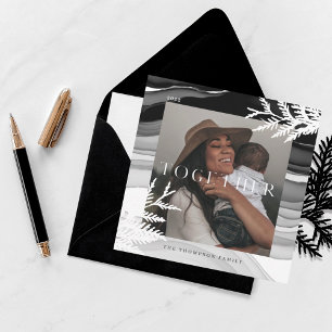 Together Modern & Minimal Japandi Christmas Photo Holiday Card